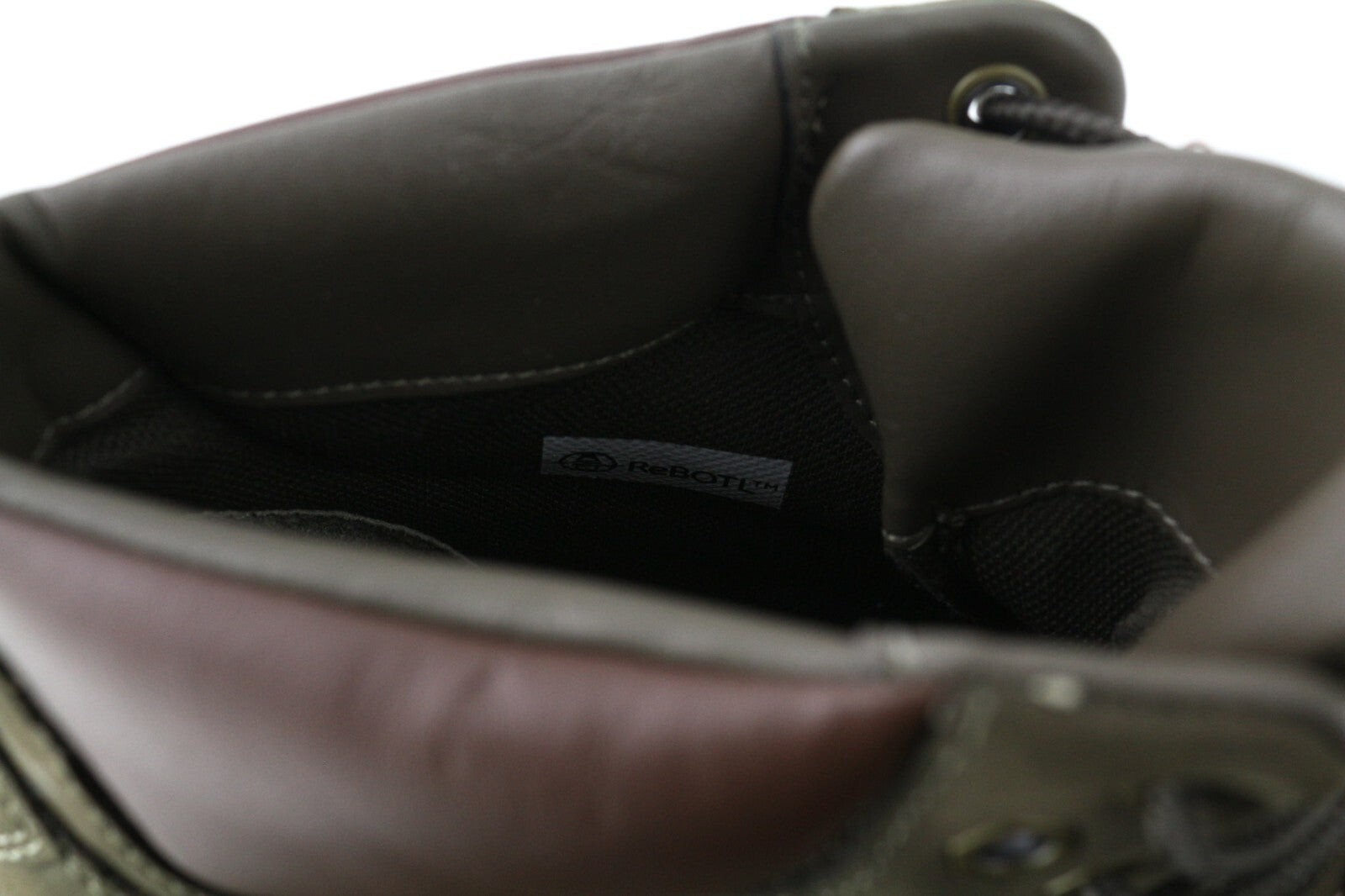 TIMBERLAND A2DNF-A6246 Mens Shoes EU43.5/44 Khaki Leather Laced Casual High-Top