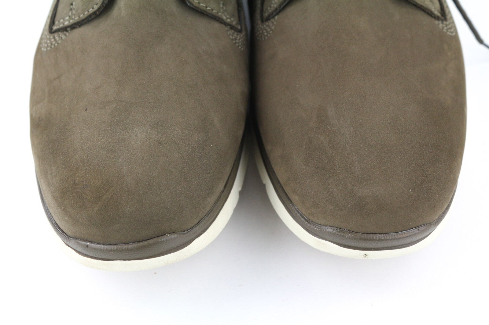 TIMBERLAND A2DNF-A6246 Mens Shoes EU43.5/44 Khaki Leather Laced Casual High-Top