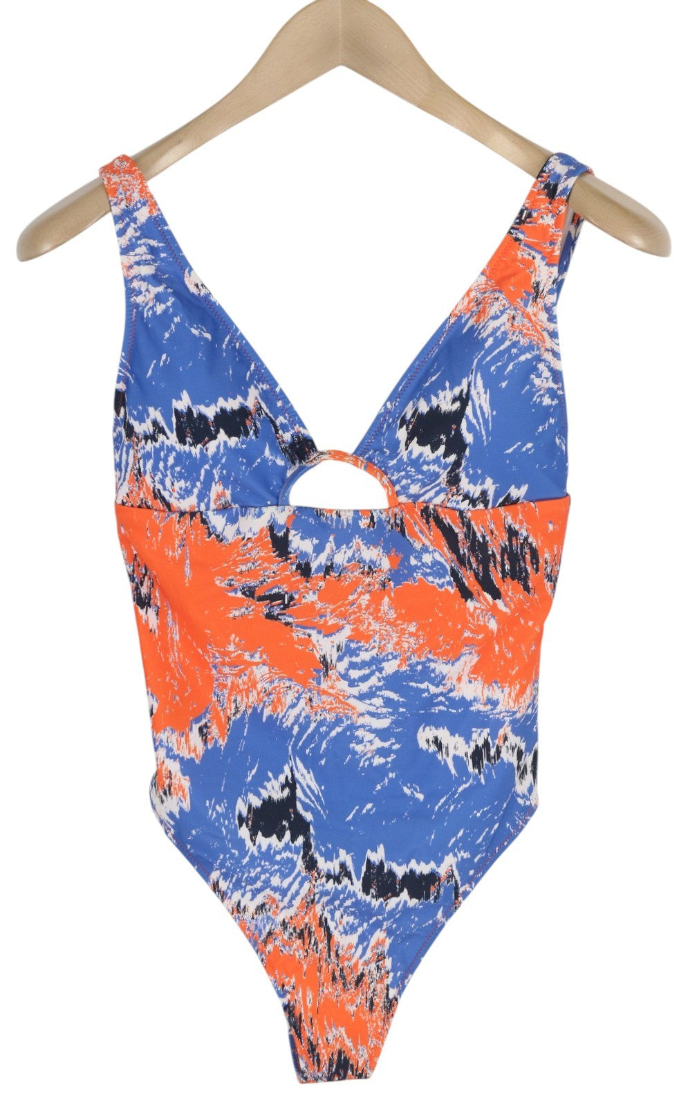 GYMSHARK GLSM5095 Women Swimwear S Swimsuit Colourful Patterned Stretch Logo