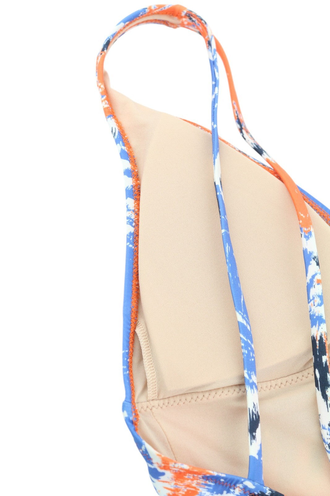 GYMSHARK GLSM5095 Women Swimwear S Swimsuit Colourful Patterned Stretch Logo