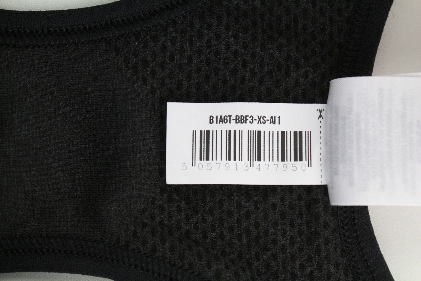 GYMSHARK B1A6T Women Sports Bra XS Melange Dark Grey Stretch Sports Sleeveless