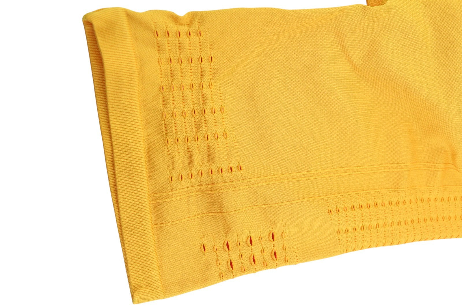 GYMSHARK Glow Women Shorts XL Yellow Seamless Stretch High Waist Cut-Out Details