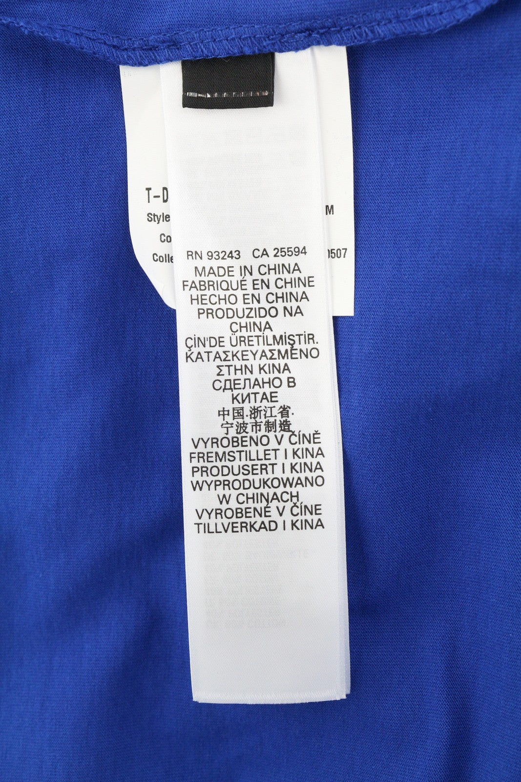 DIESEL T-Diegor-E7 Men T-Shirt L Blue Short Sleeved Crew Neck Logo Print Tricot