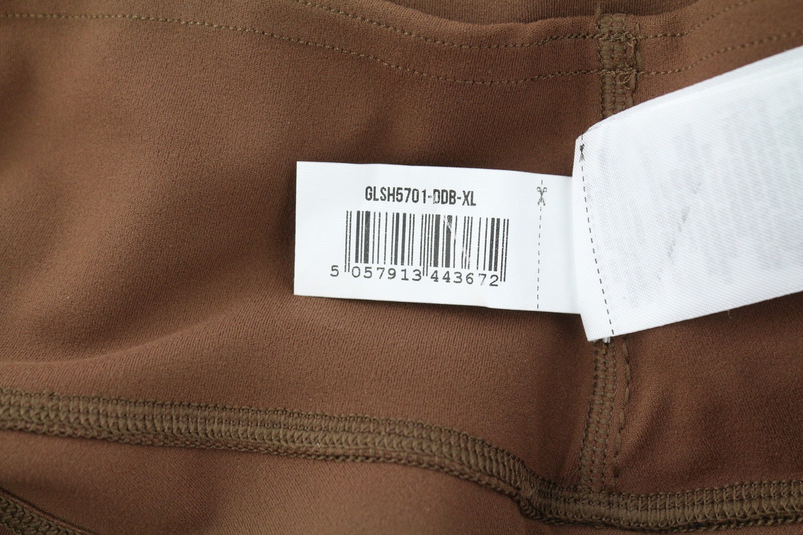 GYMSHARK Whitney Women Shorts XL Brown Cycling High Waist Stretch Sports Logo