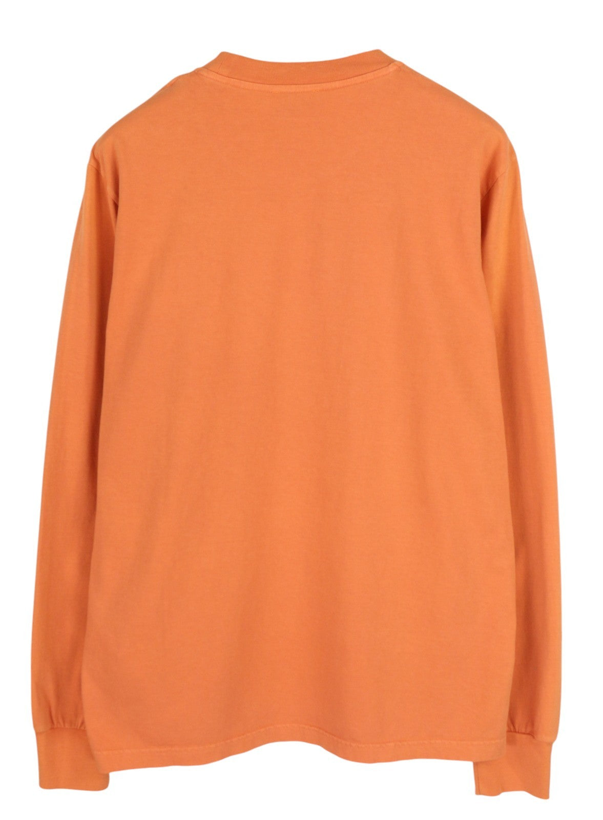 DIESEL T-Just-LS-Ind Men T-Shirt L Orange Long Sleeve Crew Neck Tricot RRP€110
