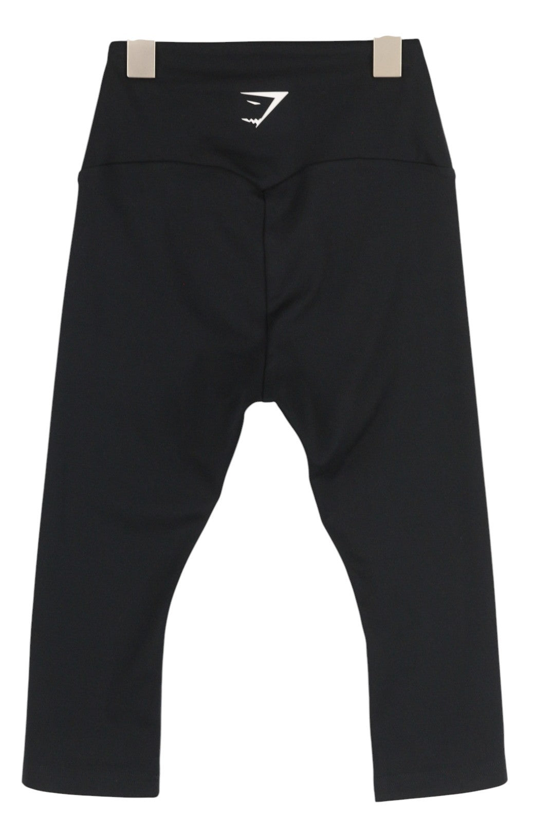 GYMSHARK B1A1U Women Leggings XS Training Cropped Stretch Sports Logo Black