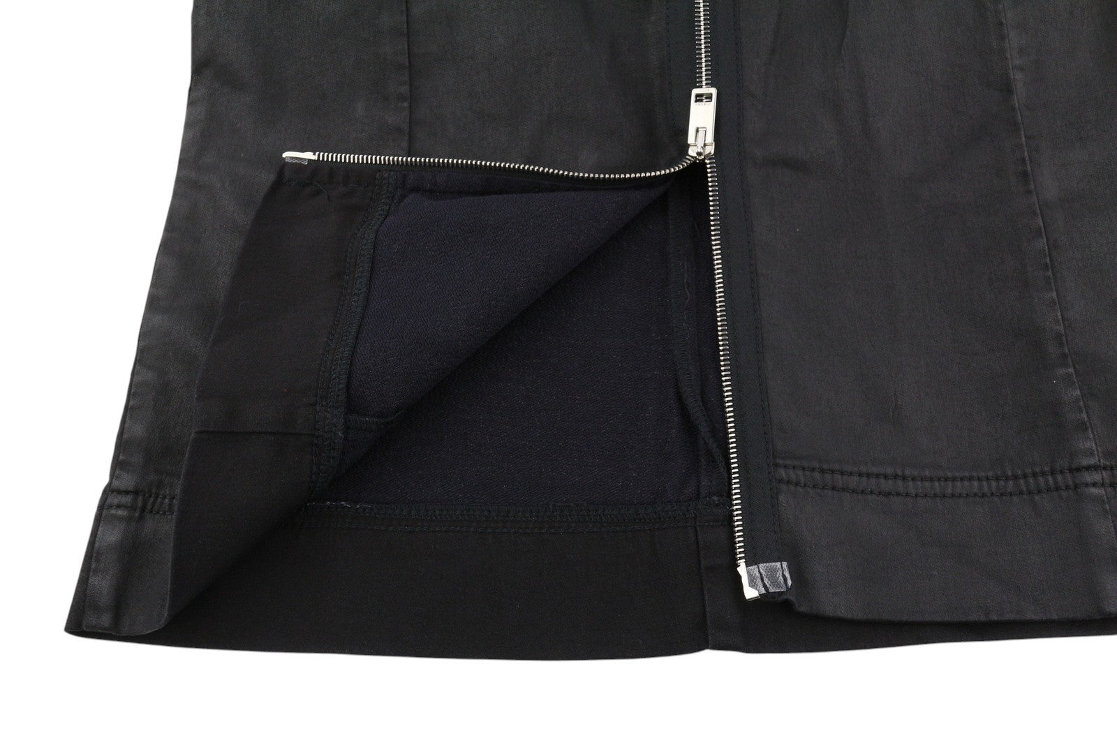 DIESEL D-Floor-SP-NE Women Dress M Sleeveless Zip Coated Crew Neck Mini RRP€325