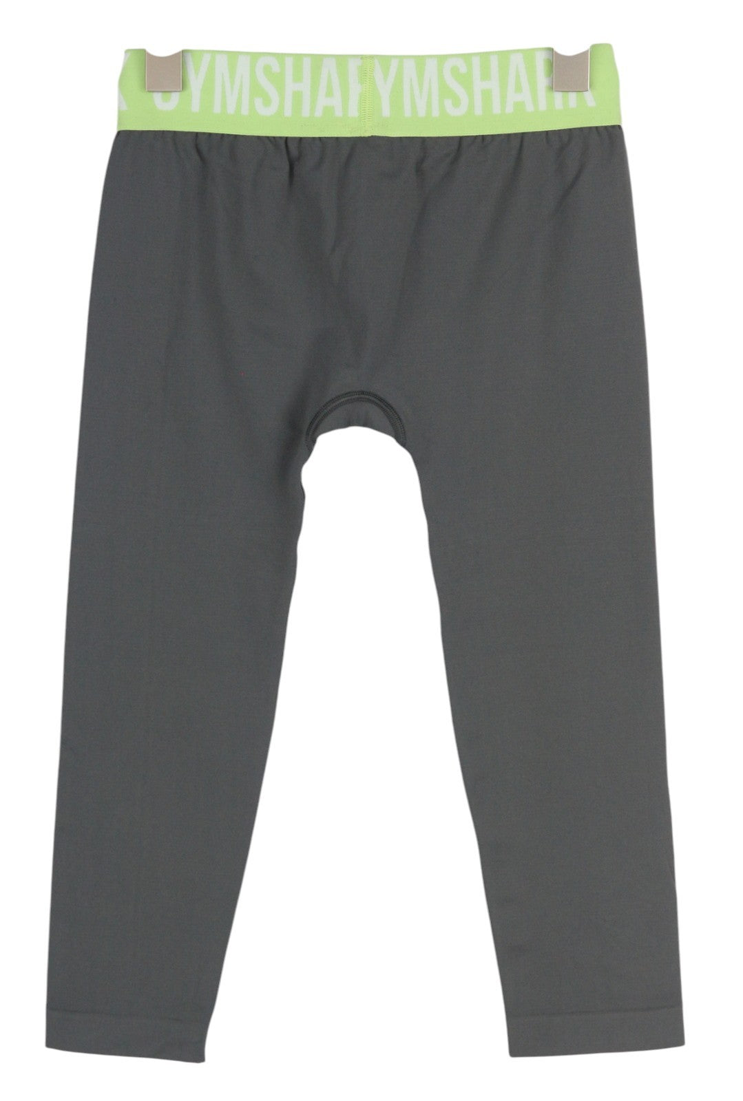 GYMSHARK GLLG4276 Women Leggings XS Seamless Cropped Low Waist Stretch Grey