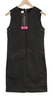 DIESEL D-Floor-SP-NE Women Dress M Sleeveless Full Zip Coated Crew Mini RRP€325
