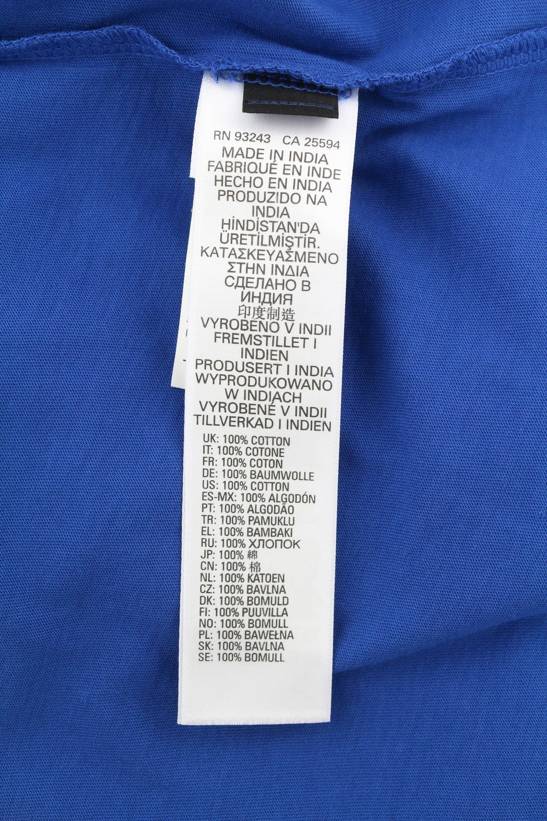 DIESEL T-Diegor-HS2 Men T-Shirt L Blue Short Sleeve Crew Neck Tricot Cotton