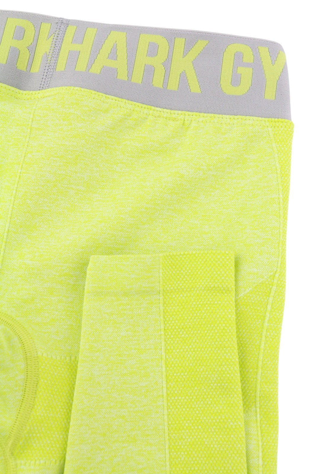 GYMSHARK Flex Women Leggings S Lime Green Low Waist Stretch Logo Sports Fitted