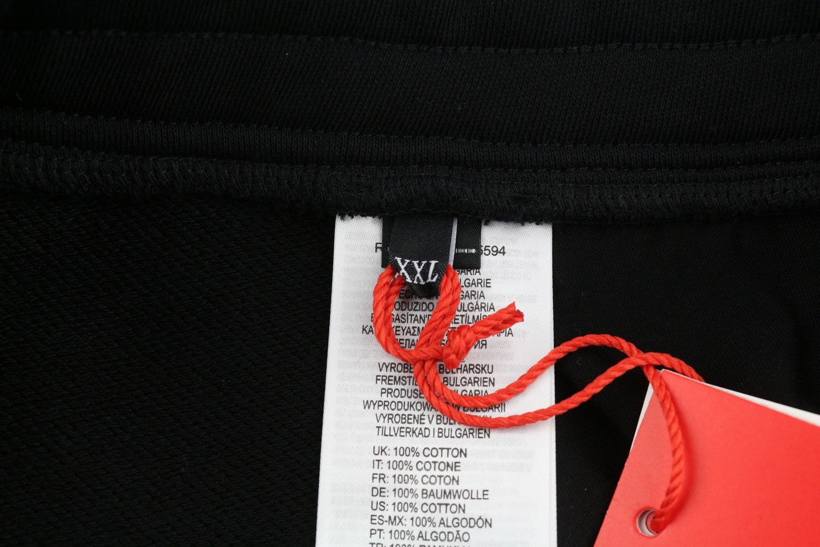 DIESEL P-Stelt Men Shorts 2XL Black Elastic Waist Pockets Sweat Tricot RRP€110