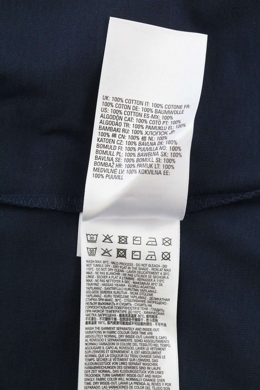 DIESEL T-Diego Tone On Tone Men T-Shirt M Dark Blue Short Sleeve Crew Neck Logo