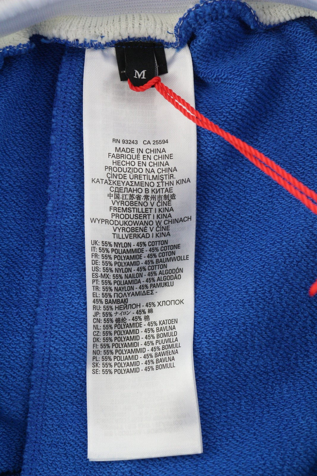 DIESEL P-Bowly Men Shorts M Blue Elastic Pockets Tricot Sweat Strap RRP€125