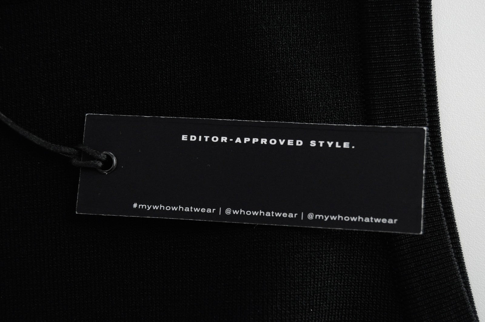 WHO WHAT WEAR Women Top XL Black Sleeveless Plain Cropped Round Neck Casual