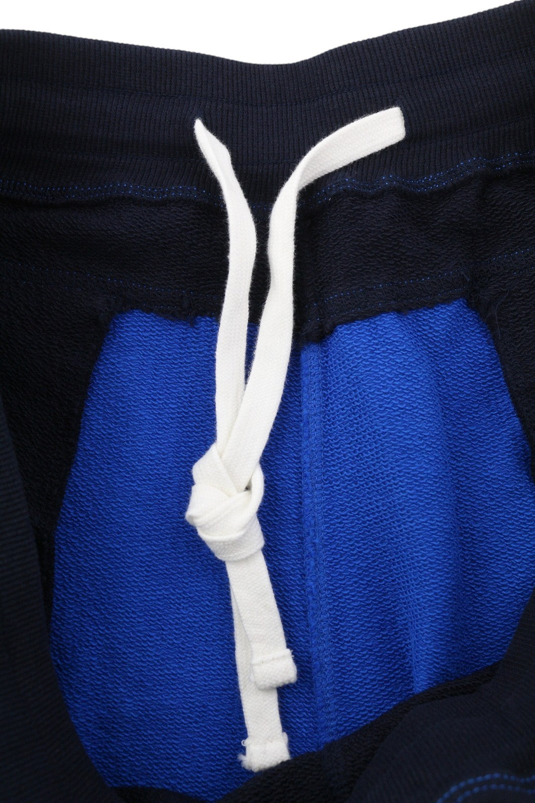 DIESEL P-Mustin Men Shorts L Blue Printed Sweat Elastic Waist Pockets RRP€125