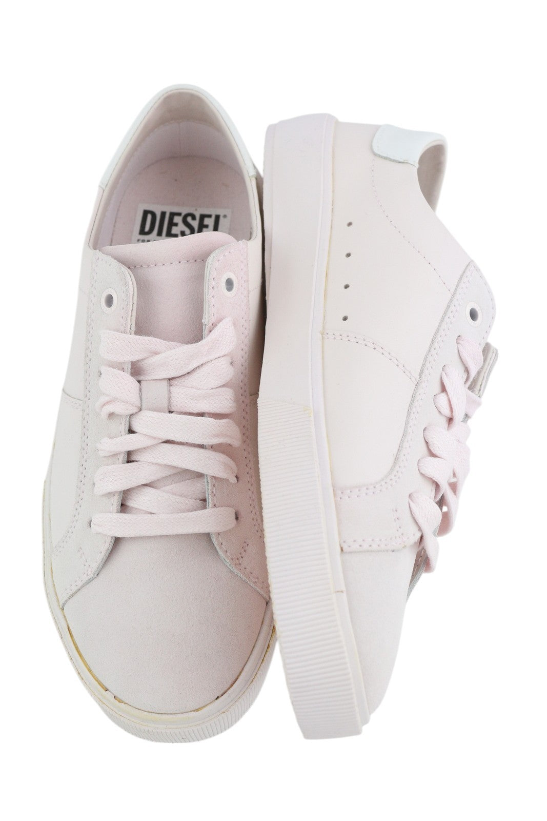 DIESEL S-Mydori Lc W Women Sneakers EU40 Light Pink Leather Almond RRP€200