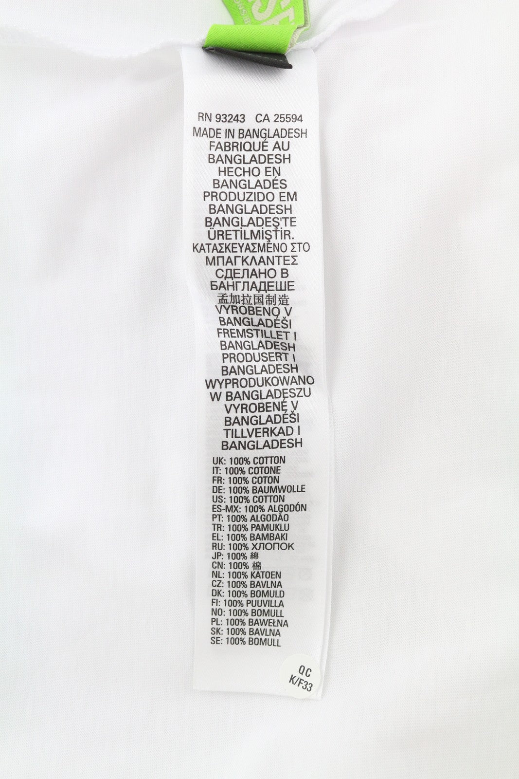 DIESEL T-Diegos-K25 Men T-Shirt L White Short Sleeve Crew Neck Cotton Print