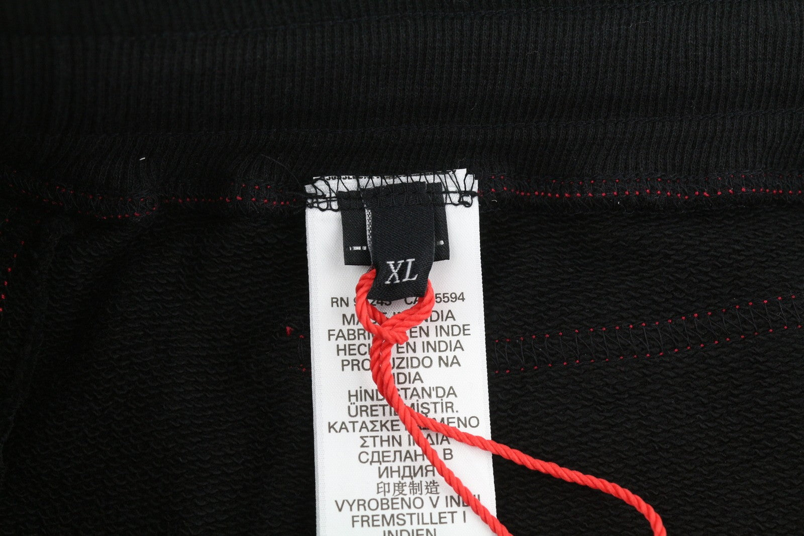 DIESEL P-Mustin Men Shorts XL Red Printed Sweat Elastic Waist Pockets RRP€125