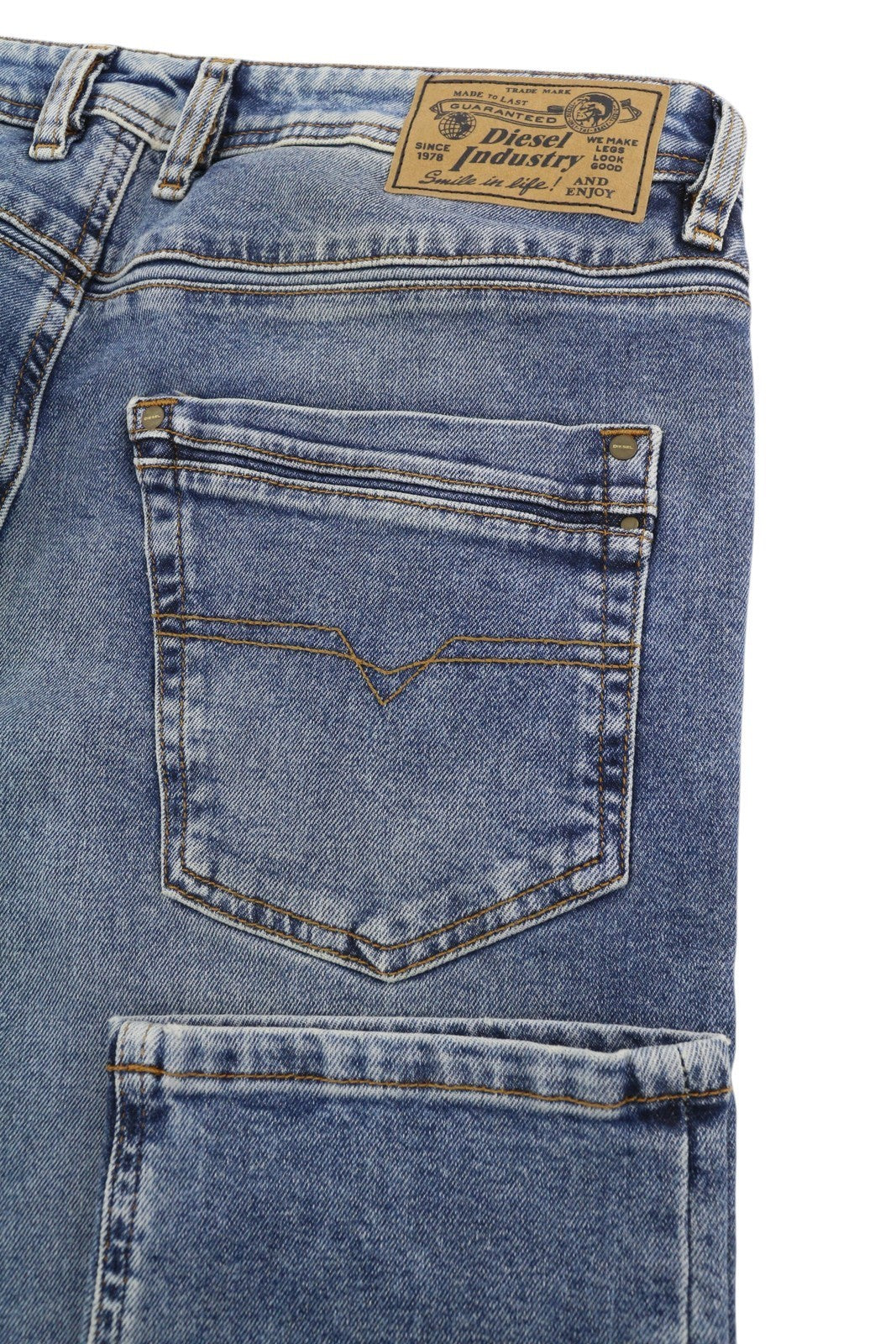 DIESEL Krayver RM011 Men Jeans W32/L32 Regular Slim Carrot Fit Stretch Washed