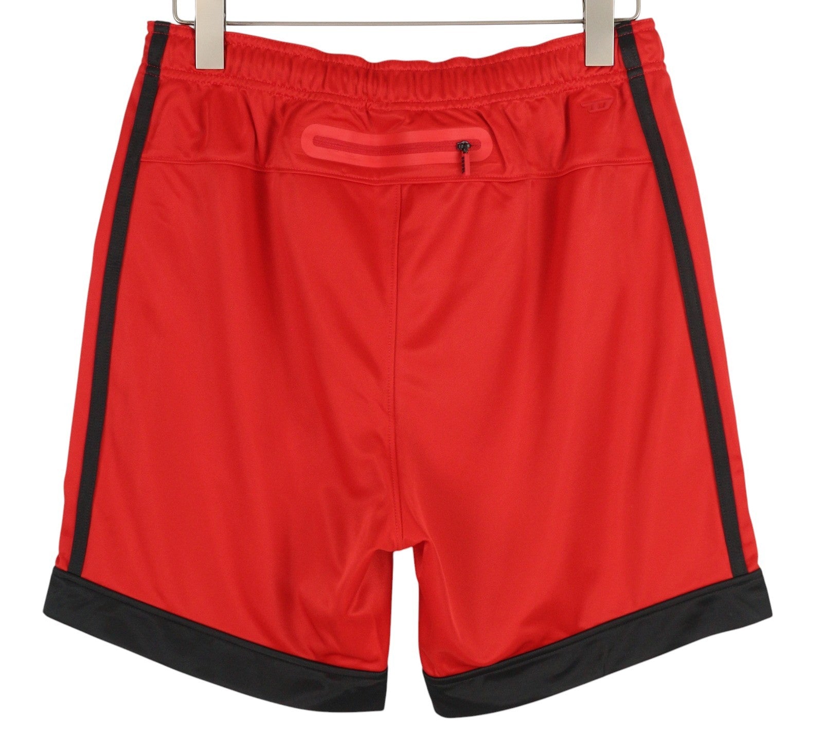 DIESEL Amsb-Stadiom-WT13 Men Shorts L 55DSL Sport Track Elastic Waist  Red