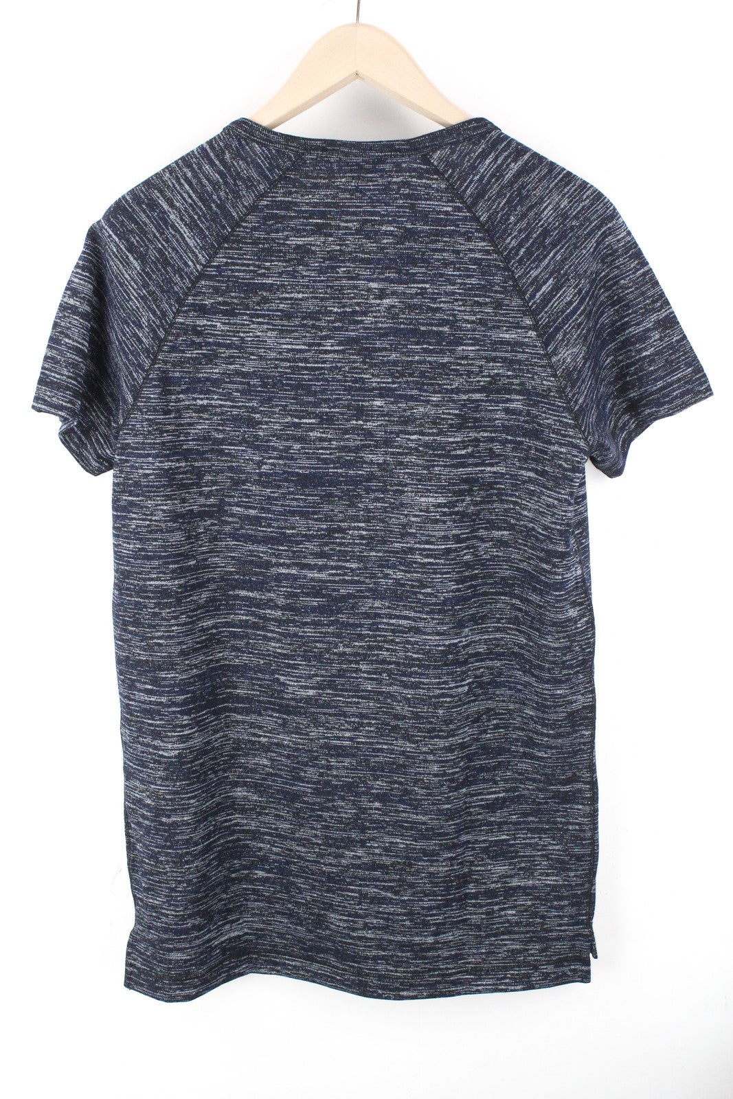 SCOTCH & SODA Ams Couture Men's S Dark Blue Cotton Blend Long Fit Casual Tee
