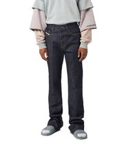 DIESEL D-Jefferr 09B44 Men Jeans W32/L34 Bootcut Fit Stretch Buttoned Denim