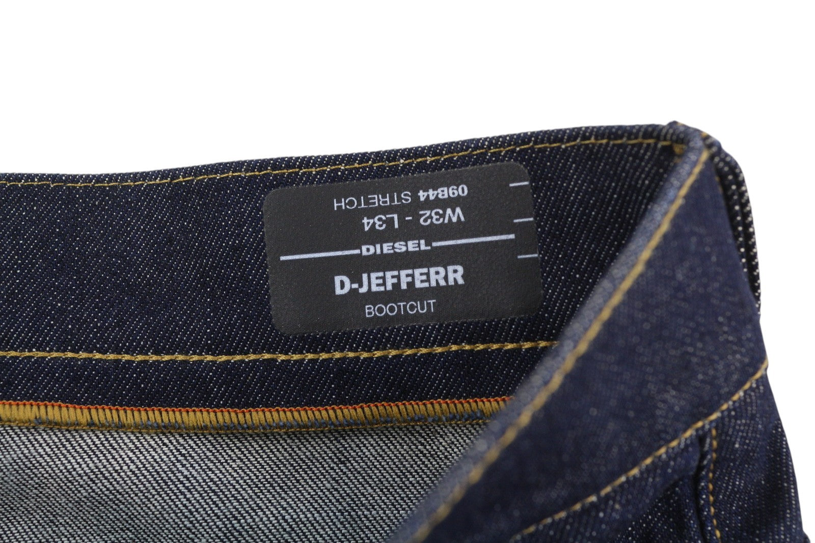 DIESEL D-Jefferr 09B44 Men Jeans W32/L34 Bootcut Fit Stretch Buttoned Denim