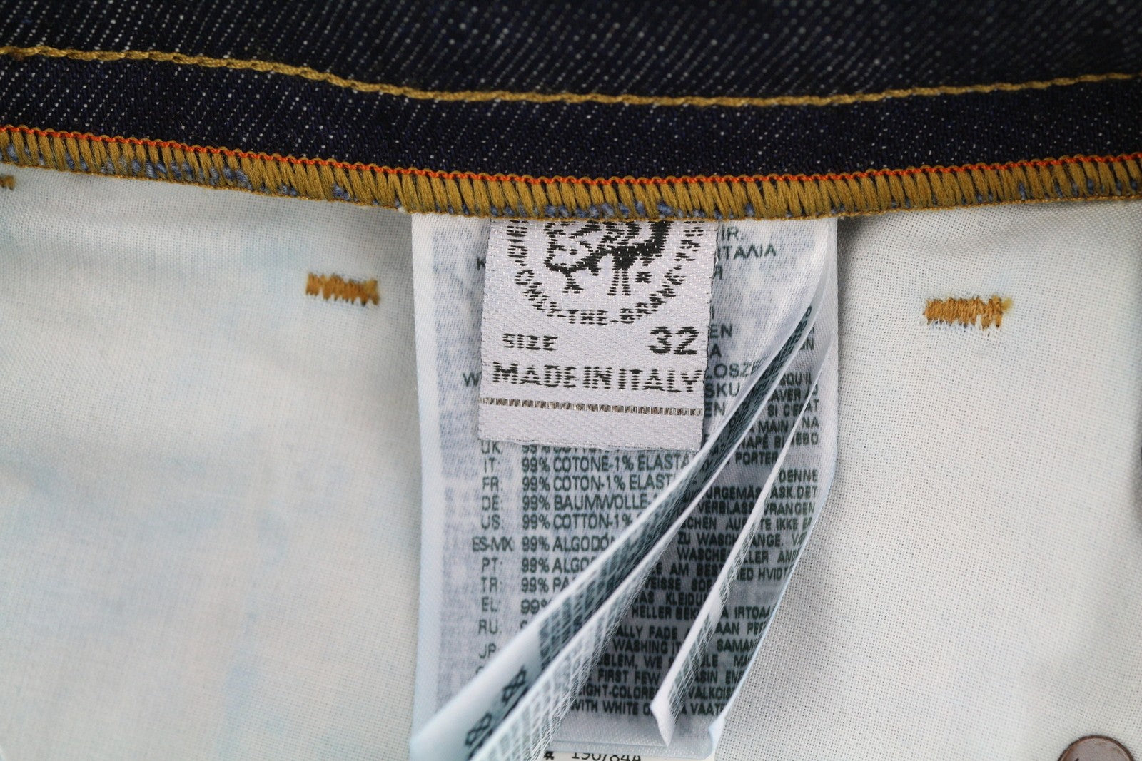 DIESEL D-Jefferr 09B44 Men Jeans W32/L34 Bootcut Fit Stretch Buttoned Denim