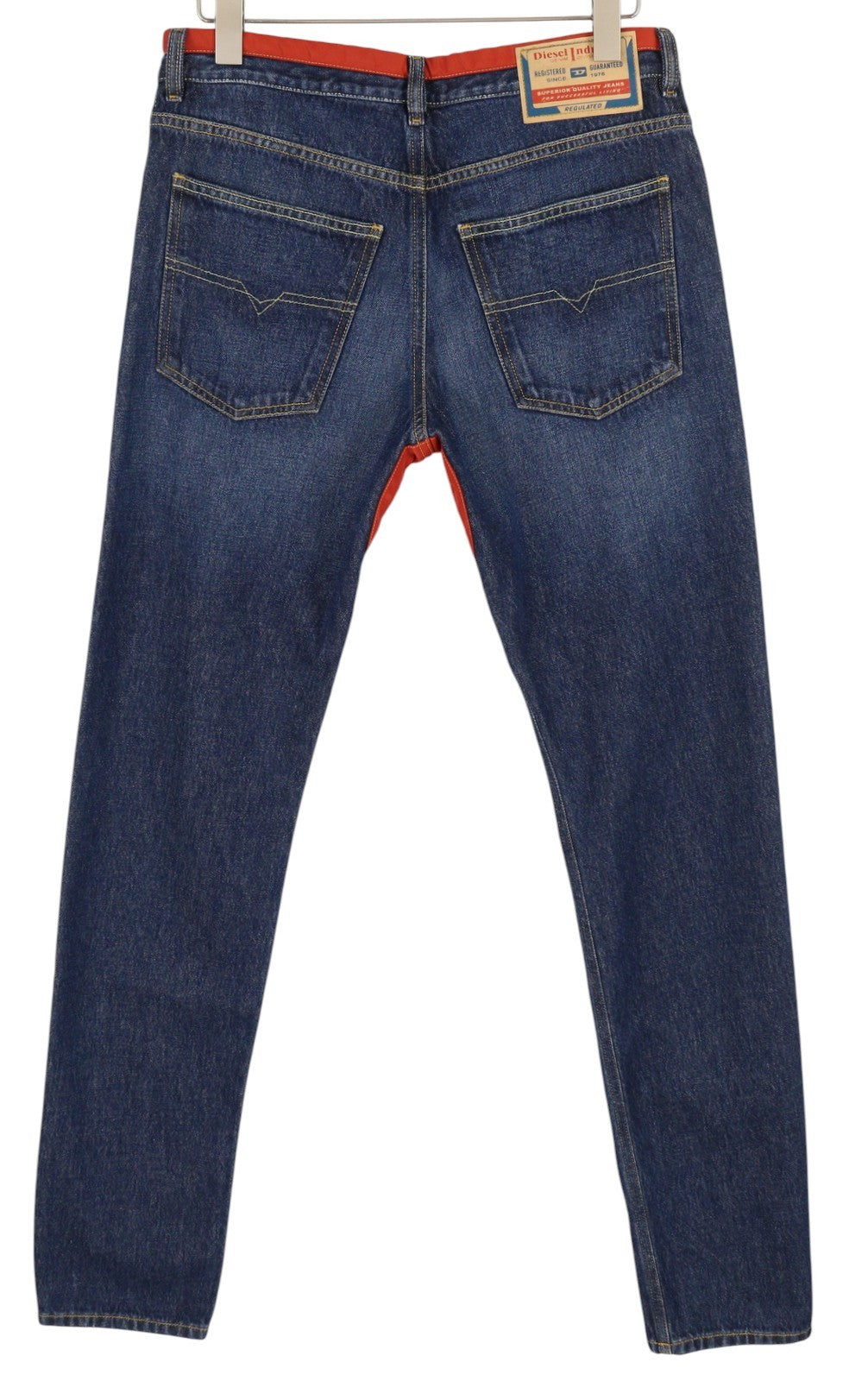 DIESEL D-Sark-Z-SP 09C88 Men Jeans W32/L34 Slim Fit Buttoned Washed Blue RRP€195
