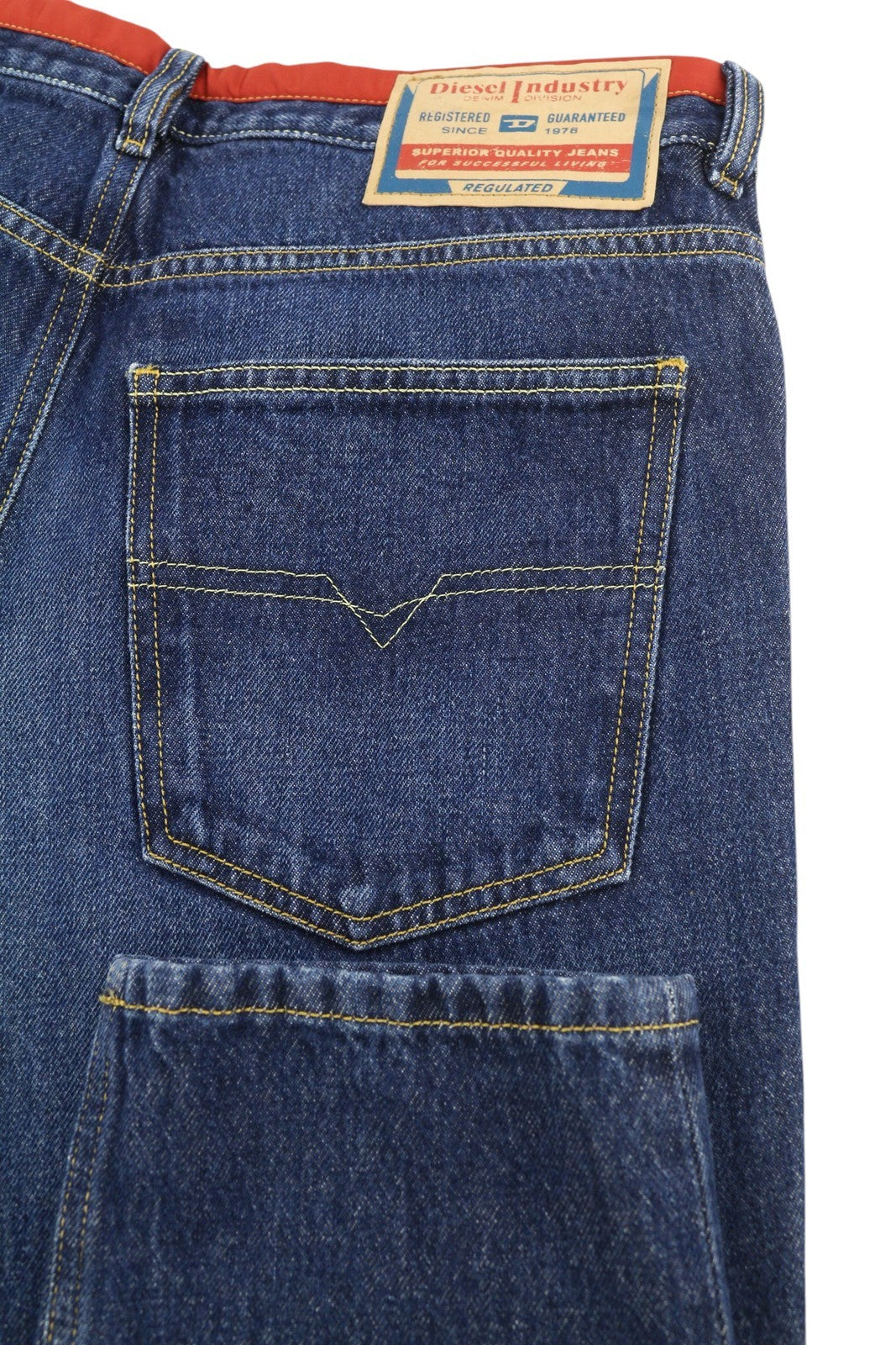 DIESEL D-Sark-Z-SP 09C88 Men Jeans W32/L34 Slim Fit Buttoned Washed Blue RRP€195