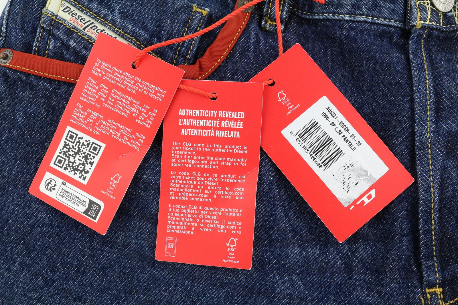 DIESEL D-Sark-Z-SP 09C88 Men Jeans W32/L34 Slim Fit Buttoned Washed Blue RRP€195