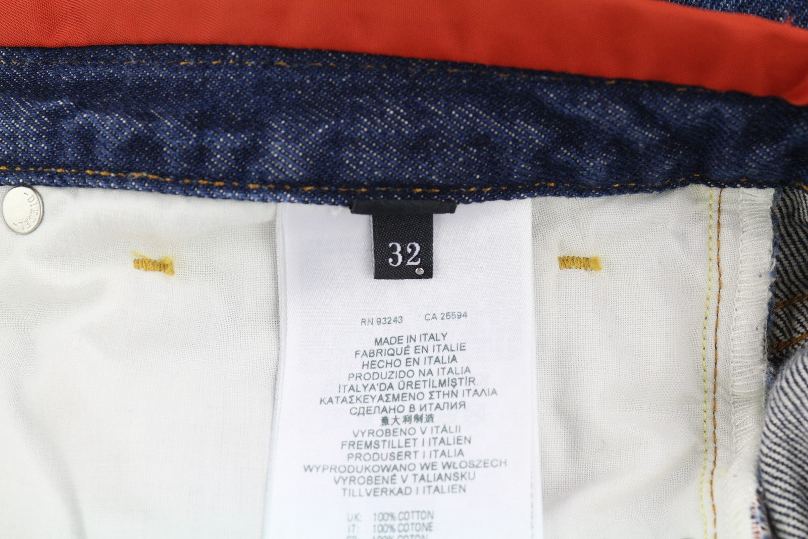 DIESEL D-Sark-Z-SP 09C88 Men Jeans W32/L34 Slim Fit Buttoned Washed Blue RRP€195