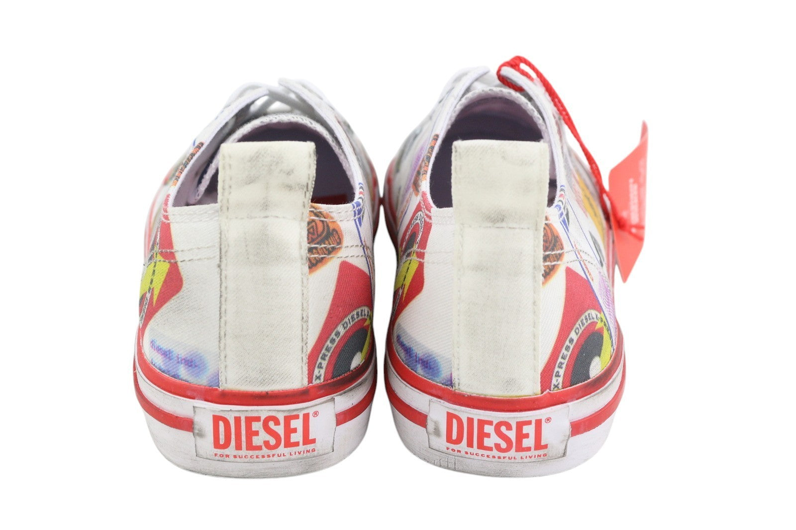 DIESEL S-Athos Low Men Sneakers EU41 Patterned Low Top Laced Almond Toe RRP€160