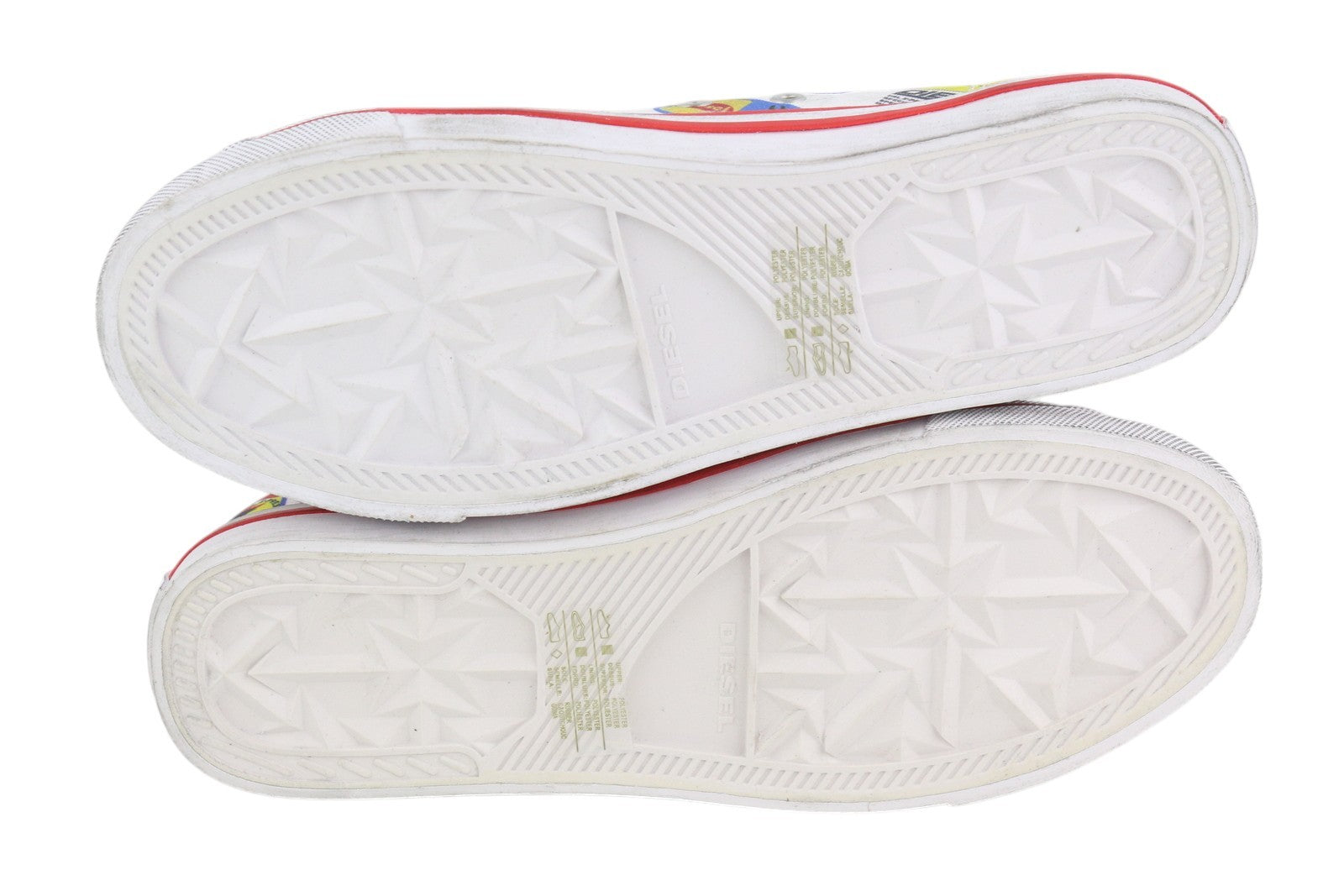 DIESEL S-Athos Low Men Sneakers EU41 Patterned Low Top Laced Almond Toe RRP€160