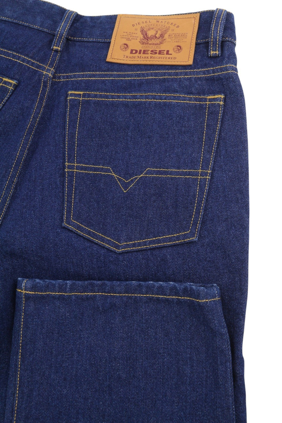 DIESEL D-Rekiv-Z 007A5 Men Jeans W30/L32 Tapered Fit Buttoned Denim Mid Blue