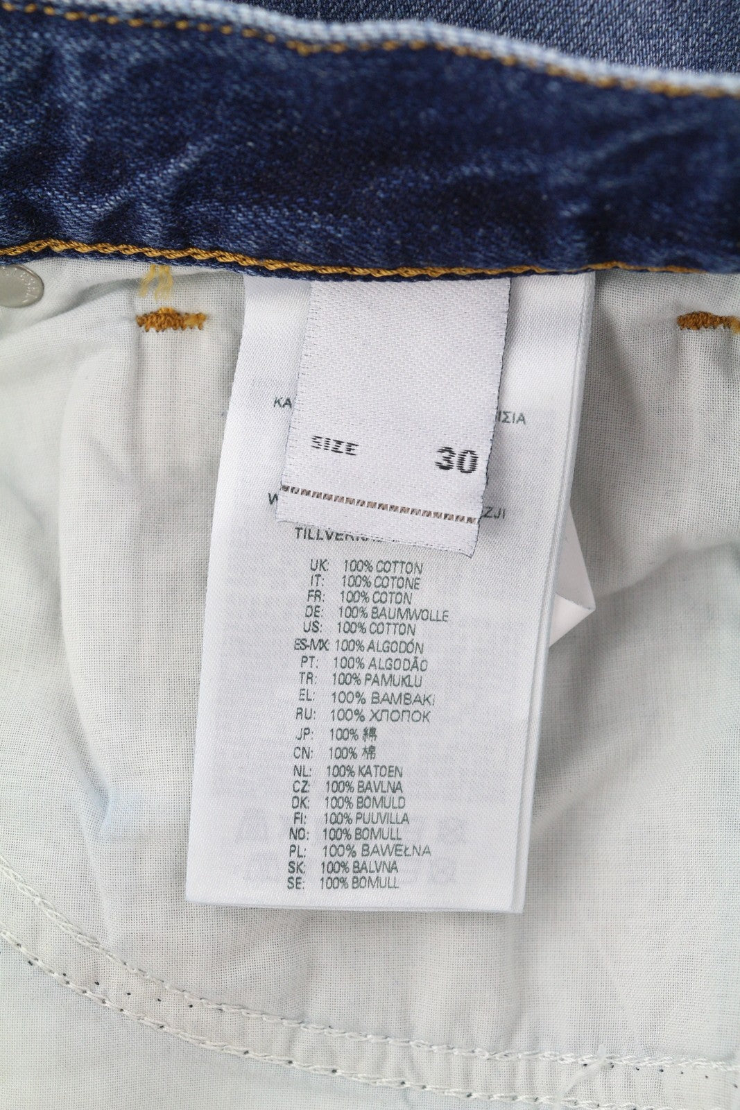 DIESEL 1995 09C65 Men Jeans W30/L32 Slim Fit Straight Leg Mid Waist Washed Blue