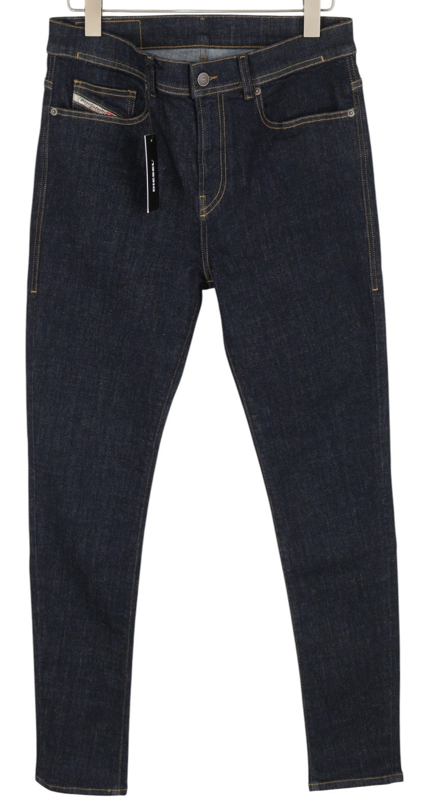 DIESEL D-Amny-Z Z9C33 Men Jeans W32/L32 Slim Fit Zipper Pockets Dark Blue Denim