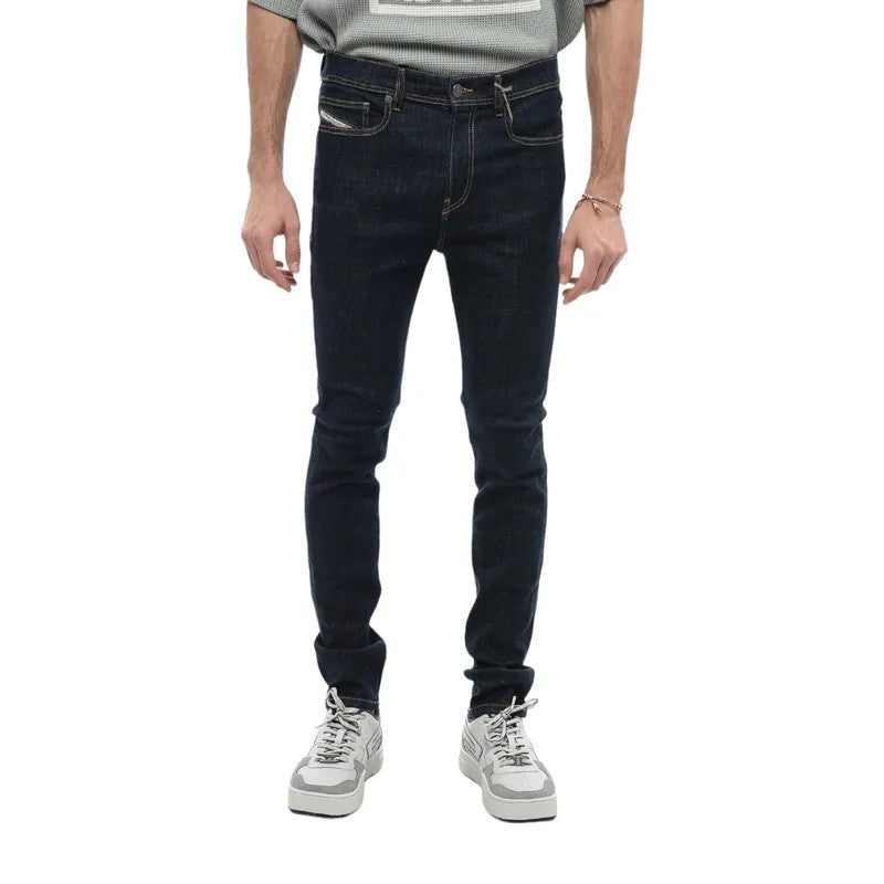 DIESEL D-Amny-Z Z9C33 Men Jeans W30/L32 Slim Fit Zipper Pockets Dark Blue Denim