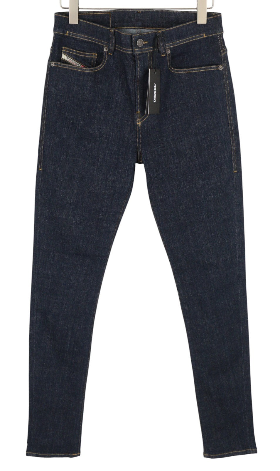 DIESEL D-Amny-Z Z9C33 Men Jeans W30/L32 Slim Fit Zipper Pockets Dark Blue Denim