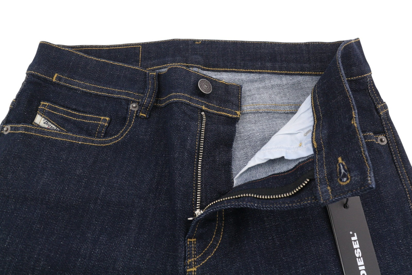 DIESEL D-Amny-Z Z9C33 Men Jeans W30/L32 Slim Fit Zipper Pockets Dark Blue Denim