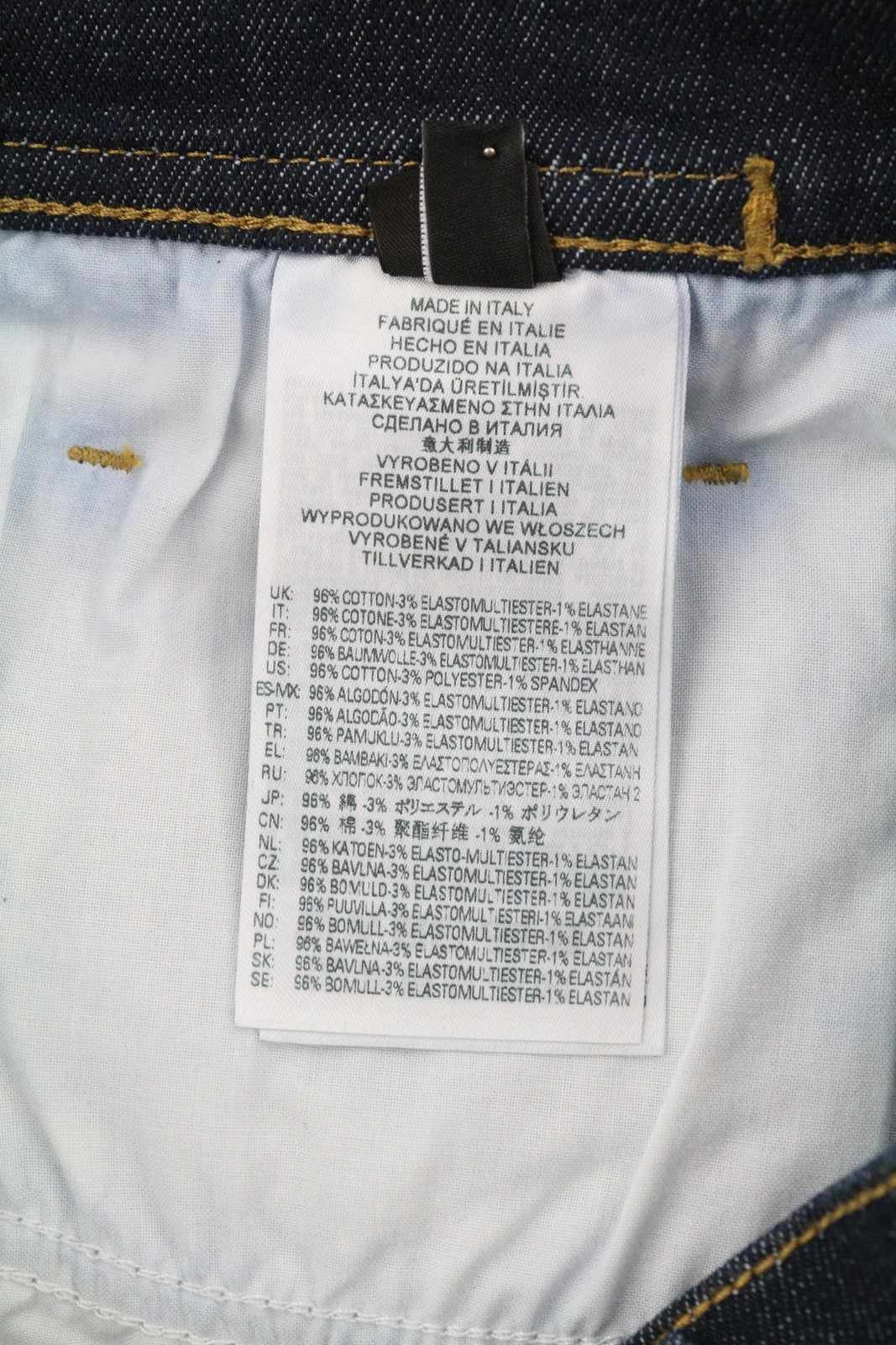 DIESEL D-Amny-Z Z9C33 Men Jeans W30/L32 Slim Fit Zipper Pockets Dark Blue Denim