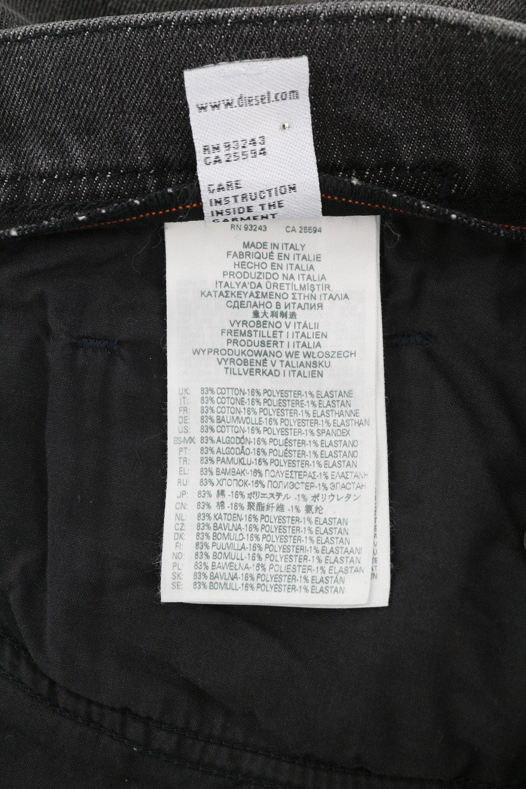 DIESEL D-Vocs 09B42 Men Jeans W32/L34 Bootcut Fit Stretch RRP€175 Washed Dark