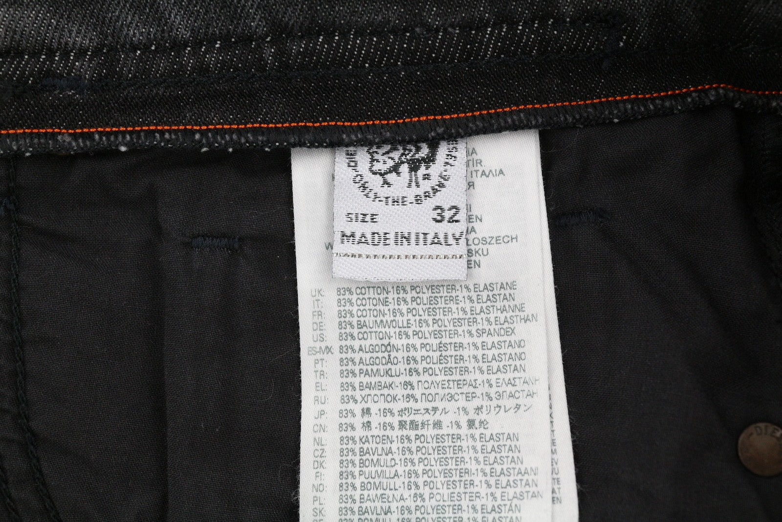 DIESEL D-Vocs 09B42 Men Jeans W32/L34 Bootcut Fit Stretch RRP€175 Washed Dark