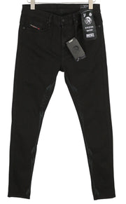 DIESEL D-Istort 069TI Men Jeans W31/L32 Skinny Fit Stretch Zipper Black RRP€220
