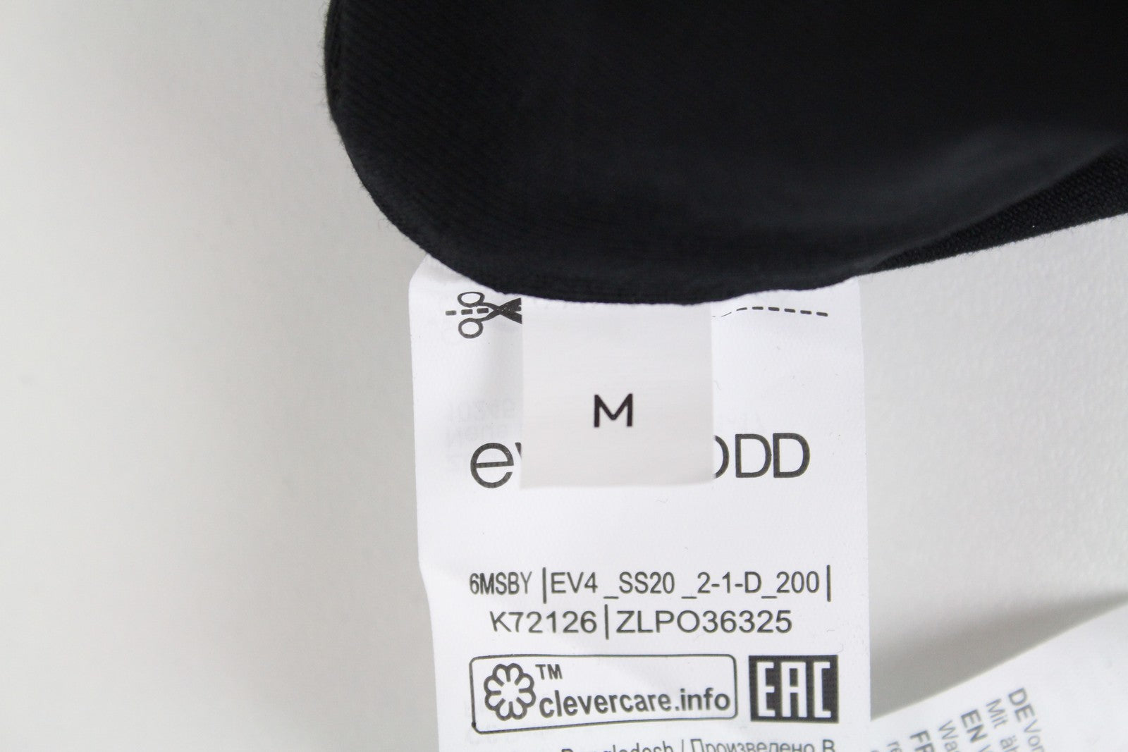 EVEN & ODD Women Pullover Top M Black Cropped Cotton Stretch Halter Sleeveless