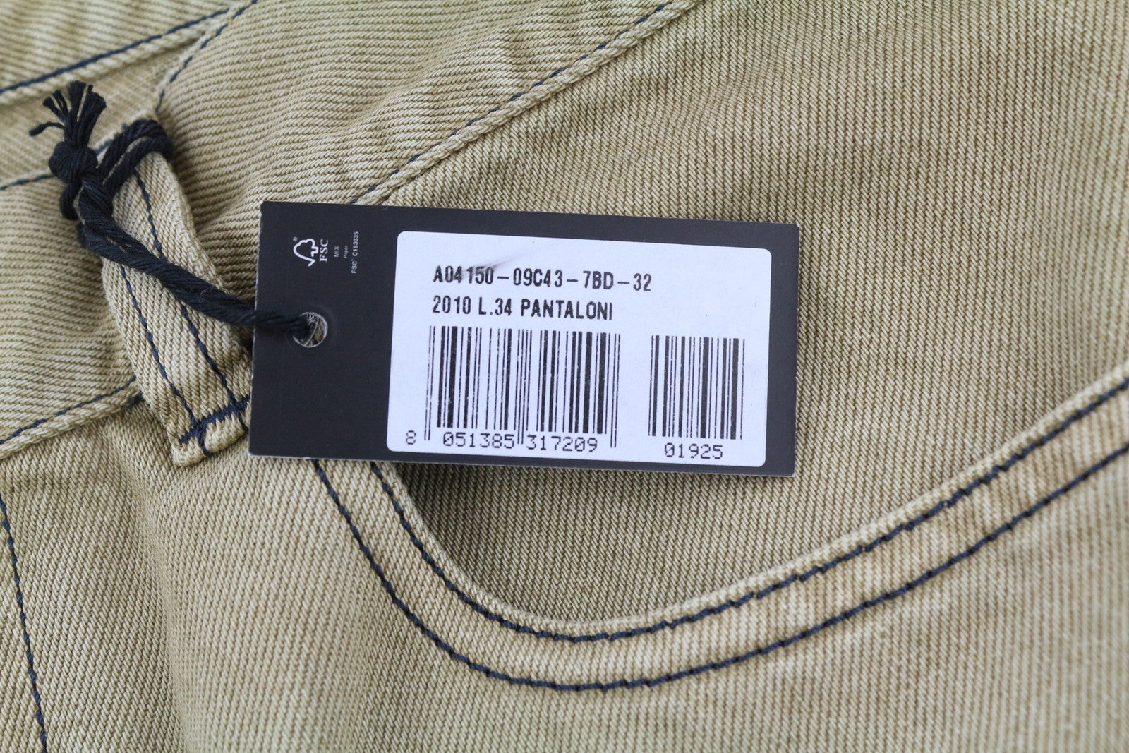 DIESEL D-Macs-Z 09C43 Men Jeans W32/L34 Regular Fit Buttoned Light RRP€175