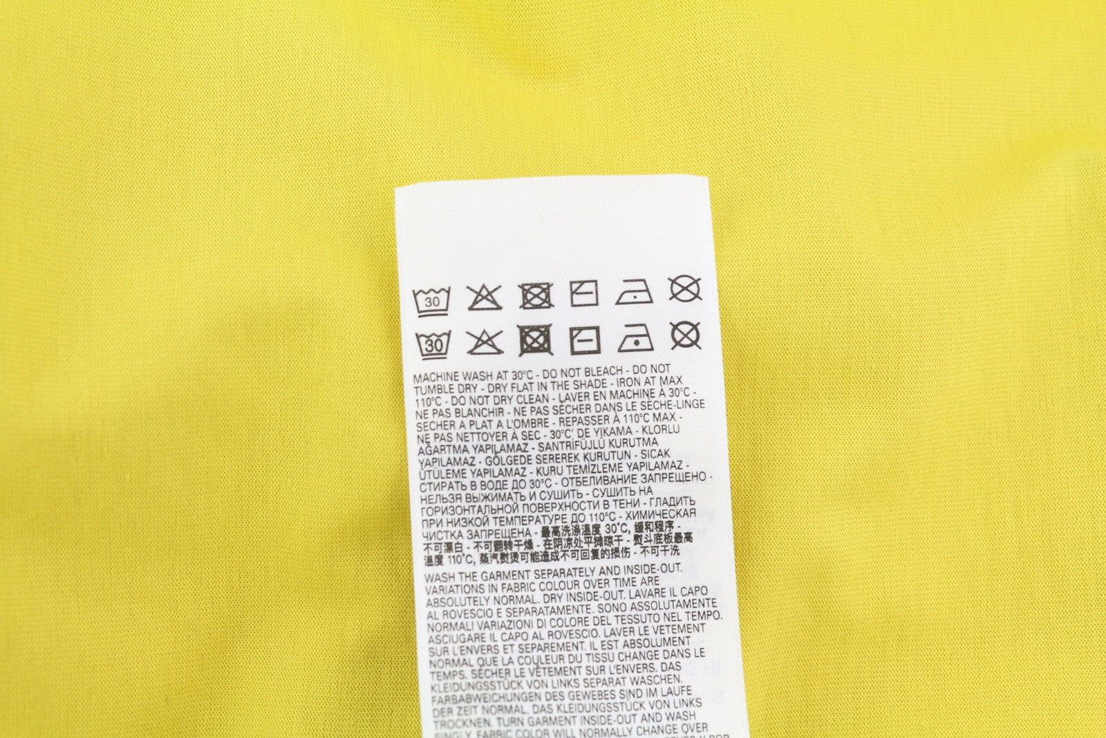 DIESEL T-Diegor-K50 Men T-Shirt L Yellow Short Sleeved Crew Neck Tricot Cotton