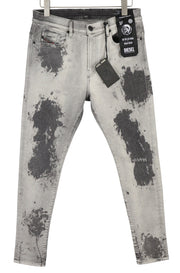 DIESEL D-Amny 009GM Men Jeans W33/L30 Skinny Fit Stretch Zip Fly Washed Grey