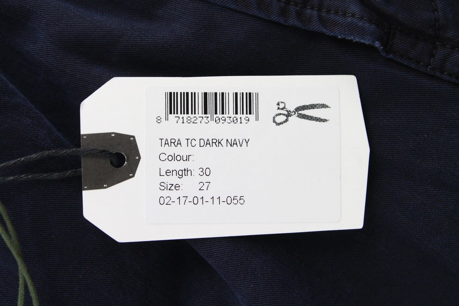 DENHAM Tara Women's W27/L30 Navy Cotton Blend Multi Pocket Cargo Style Trousers